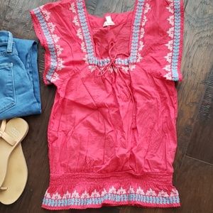 American Eagle peasant top